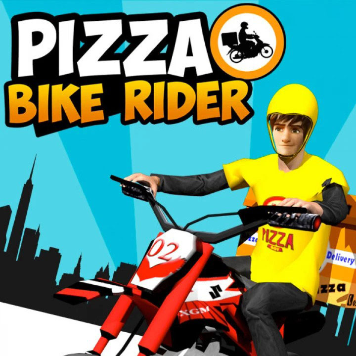 披萨自行车送货员/Pizza Bike Rider